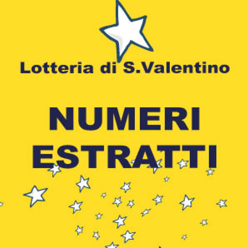 Lotteria di S. Valentino - Numeri vincenti